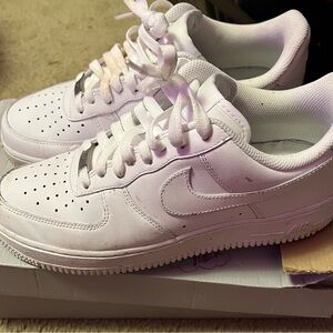 Nike Air Force 1 All-White Sneakers